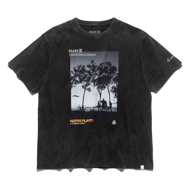 ROARK | "NATIVE PLANTS" WELL WORN TEE | ロアーク | RTJM1220-BLK | Black
