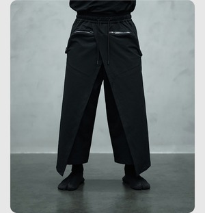 NOSUCISM_26SS_  「裔」アークジップポケットルーズクロップドパンツ