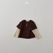 韓国子供服 / LINDO / キャンディレイヤードTシャツ / 秋服 *XS~XL*
