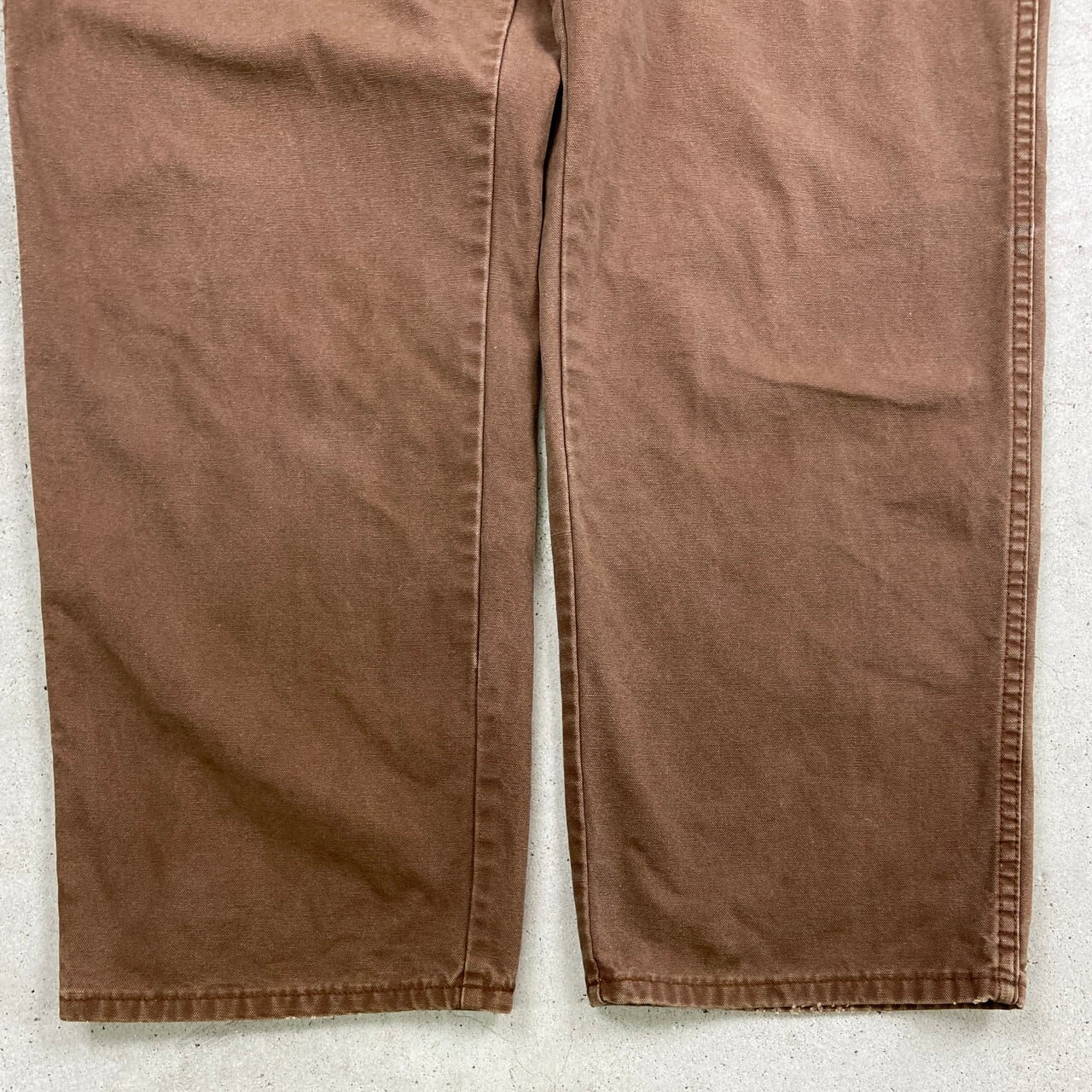 ３枚ディッキーズ　ペインターパンツ　ブラウン　ダック地ビックサイズW42 L32 Dickies ディッキーズ ダック地 ワークパンツ ペインターパンツ メンズ