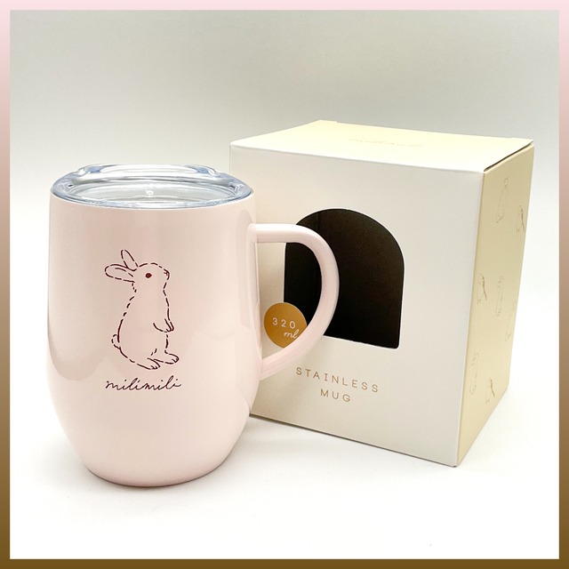 ミリミリ　うさぎ ステンレスマグ 320ml