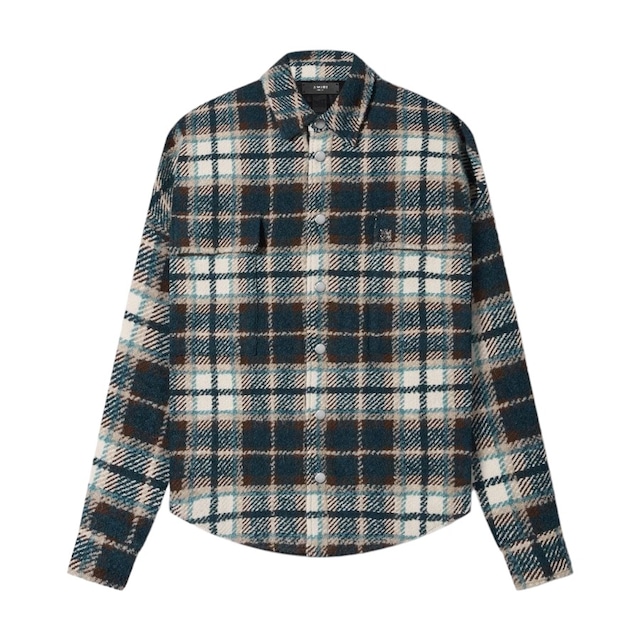 【AMIRI】PLAID OVERSHIRT(BLUE GREEN)