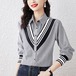 シャツ ストライプシャツ ブラウス トップス レディース 7分袖 ストライプ柄 シャツ 半袖 レディース 春夏 襟付き オーバーシャツ 大きいサイズ ゆったり おしゃれ 上品 カジュアル ストライプ柄