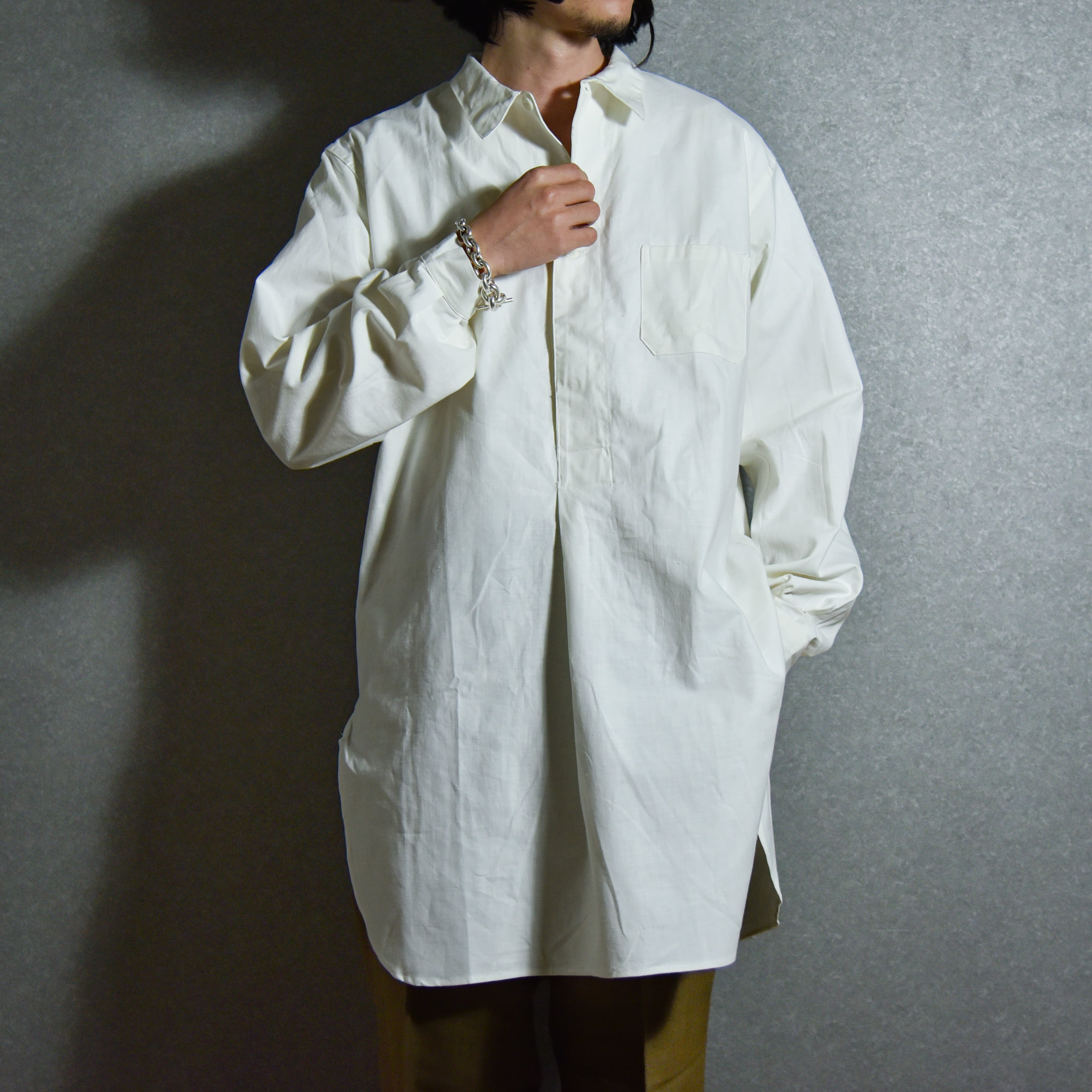 【DEAD STOCK】50s Swedish Army Pull Over Shirts スウェーデン