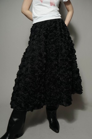 ROSE SKIRT (BLACK) 2405-82-22