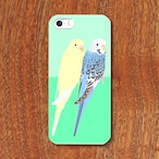 iPhoneケース セキセイインコ ルチノー&オパーリン【各機種対応】