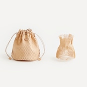 i ro se net bucket bag mini