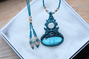 *グリーンターラ*ラブラドライト&アクアマリン&水晶