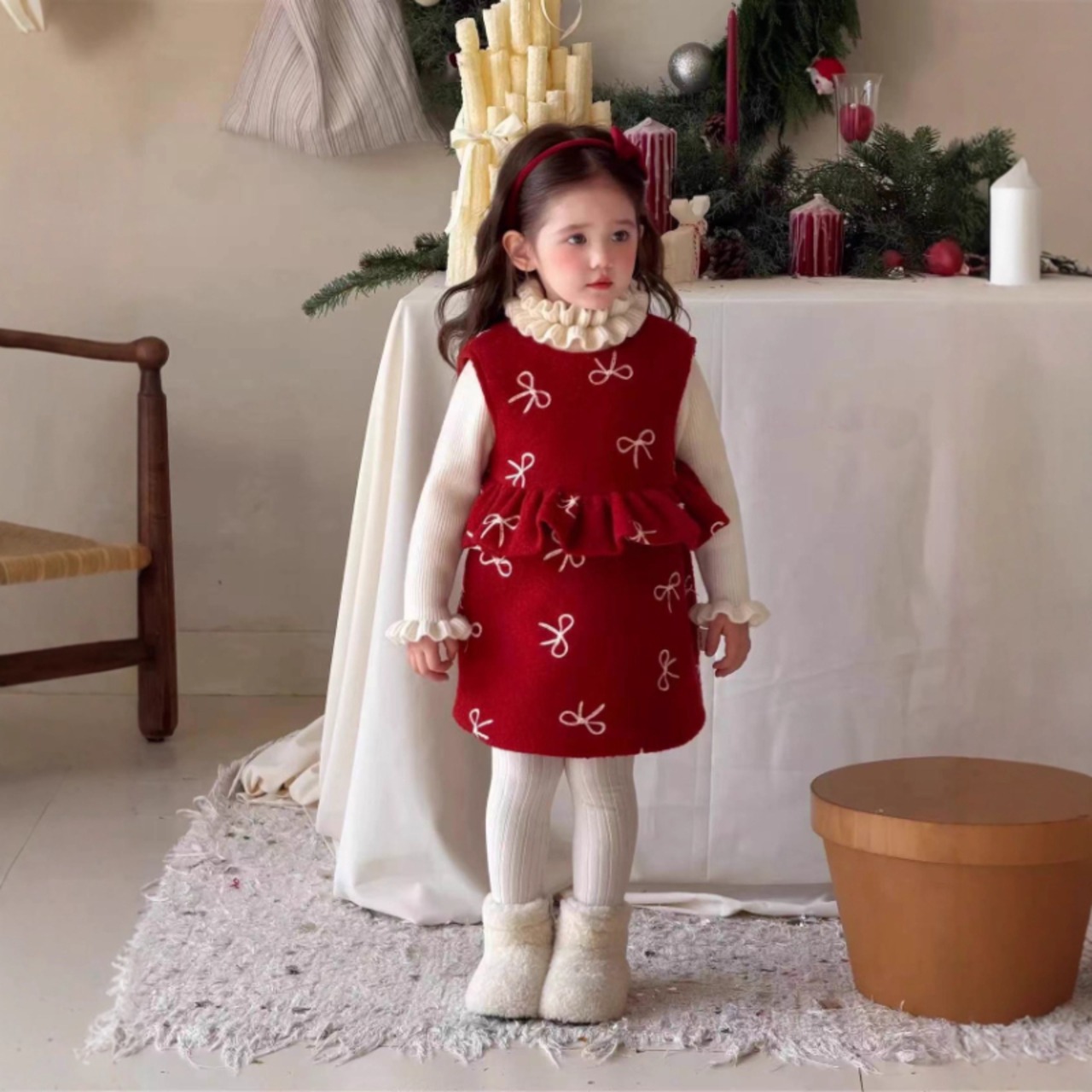 冬二重フリルカラーインナー