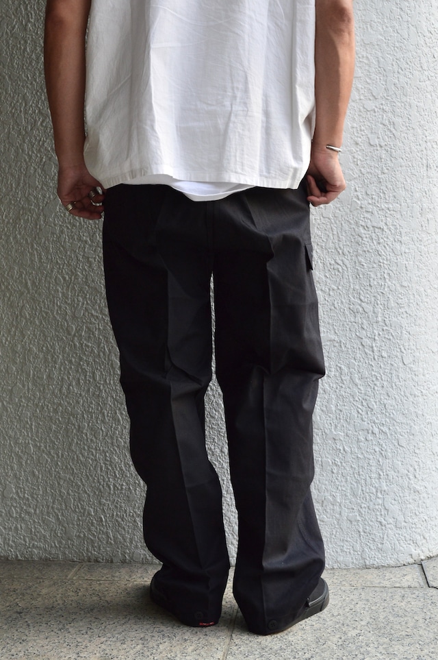 East German Army 80s Custom Dyed Black Dead Stock Fade Black Work Trouser 東ドイツ軍 1980年代 ワークトラウザー
