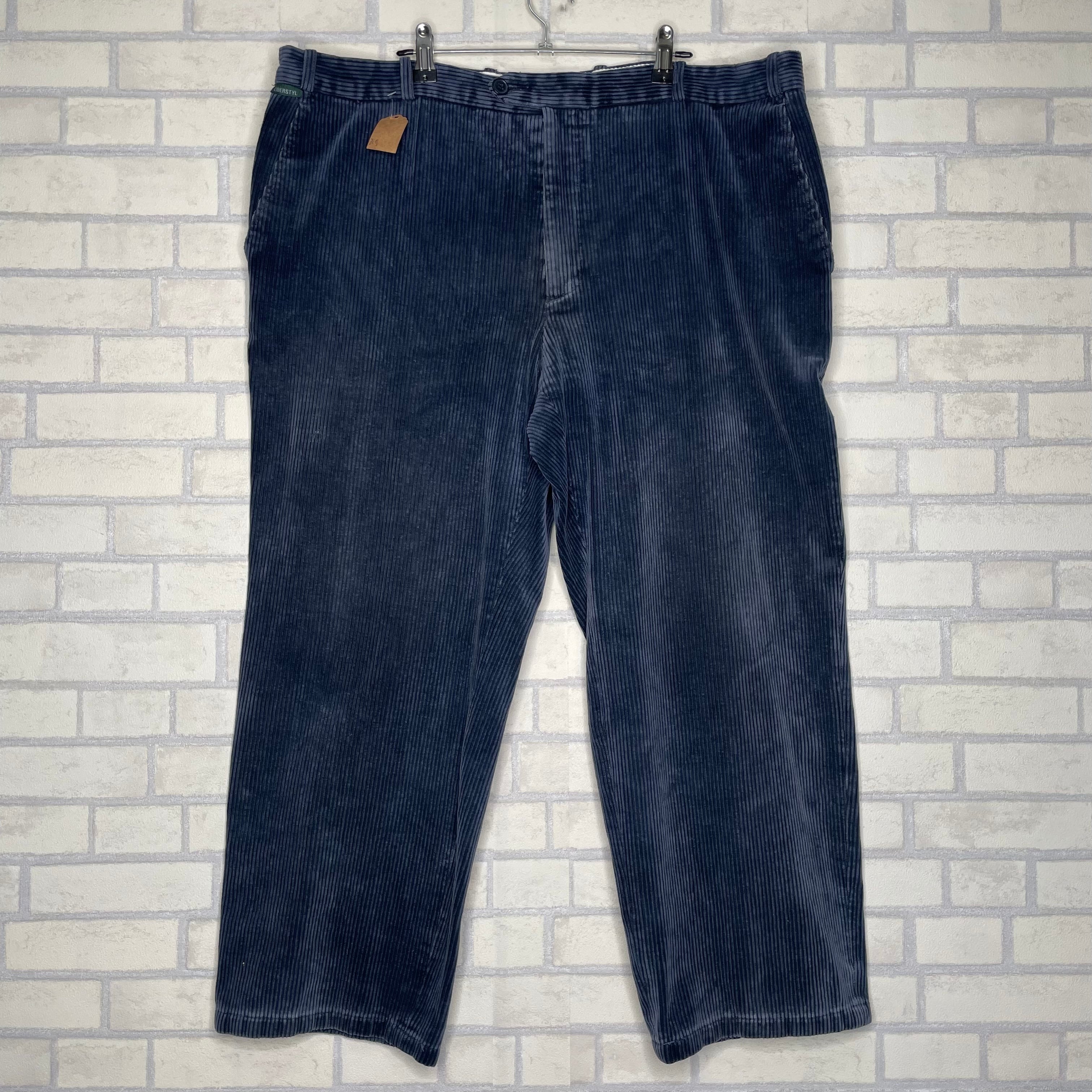 太畝】LIBERSTYL コーデュロイパンツ W40×L30 ネイビー 状態良好