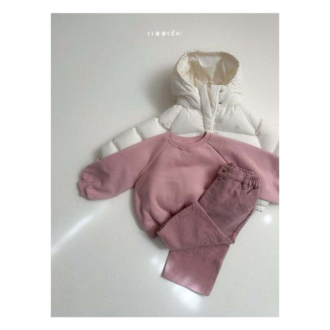 【取寄】minirobe ロゴ入りロングパディング｜冬服｜韓国子供服