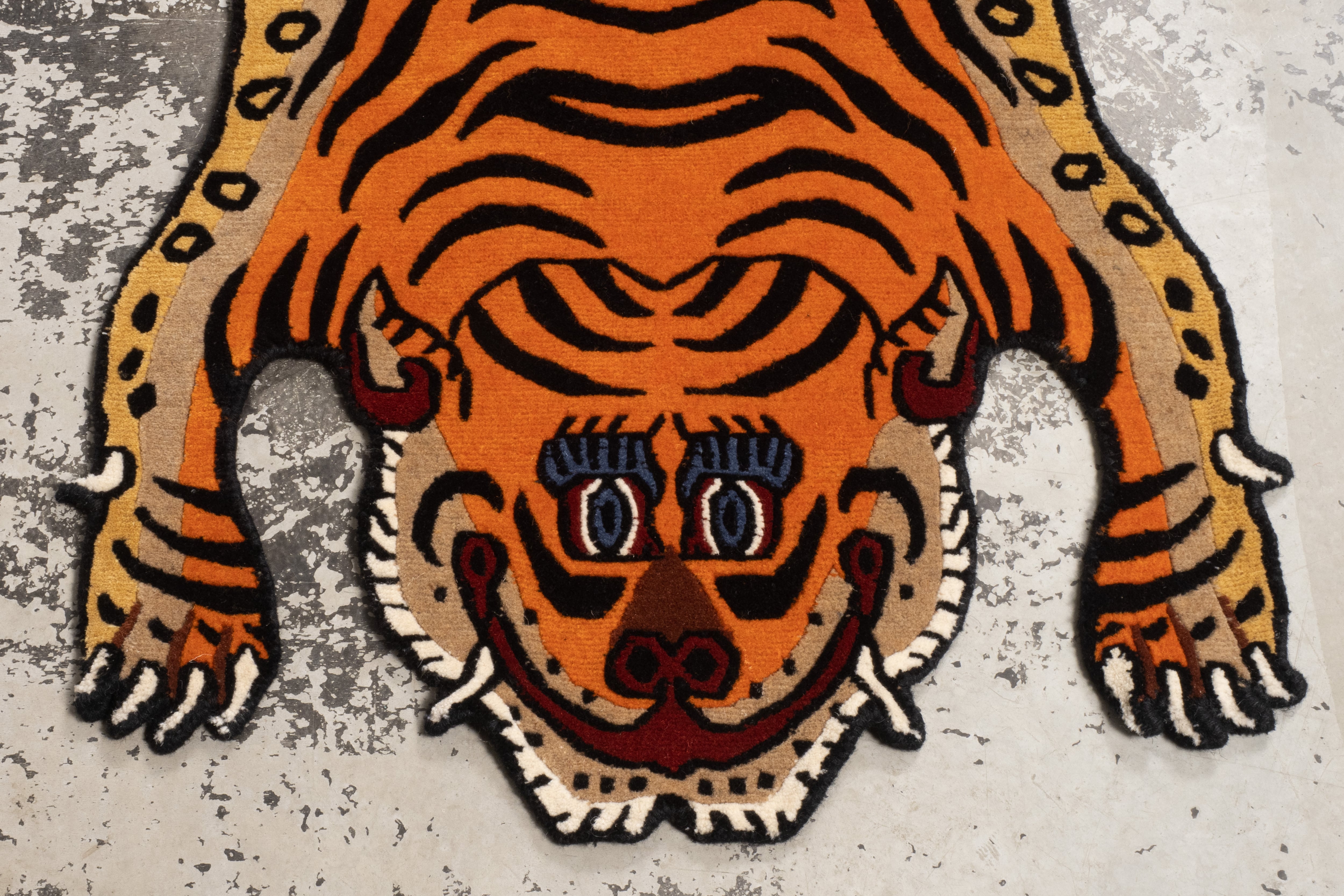 Tibetan Tiger Rug 《Sサイズ•ウール133》チベタンタイガーラグ