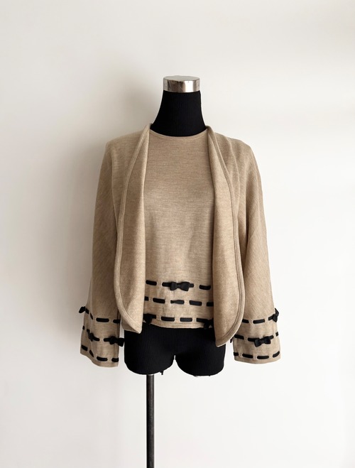 1996 VALENTINO GARAVANI RIBBON CARDIGAN