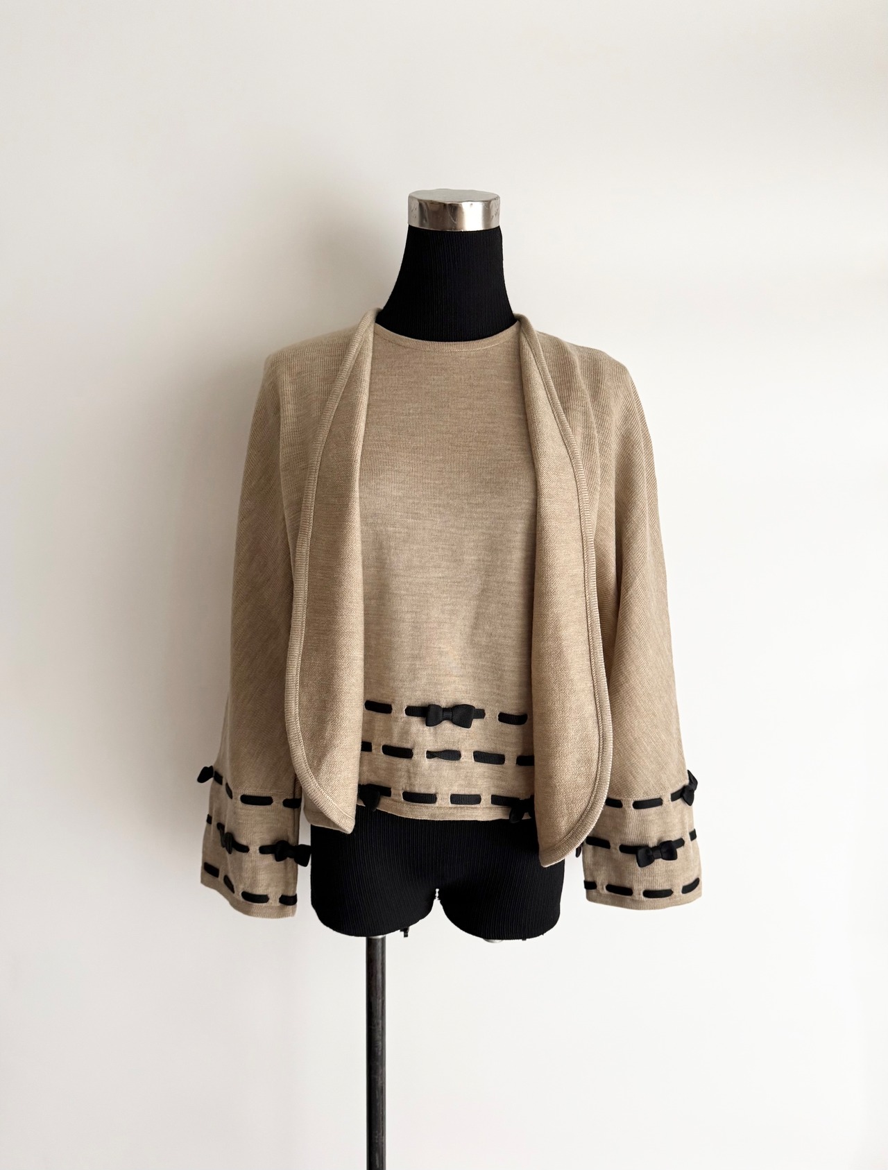 1996 VALENTINO GARAVANI RIBBON CARDIGAN