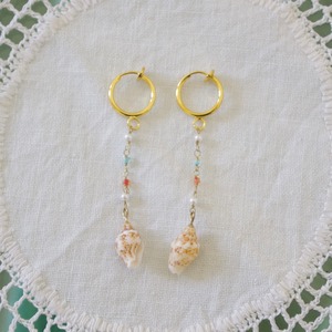 Shell Earrings【Gold】ピアス／イヤリング