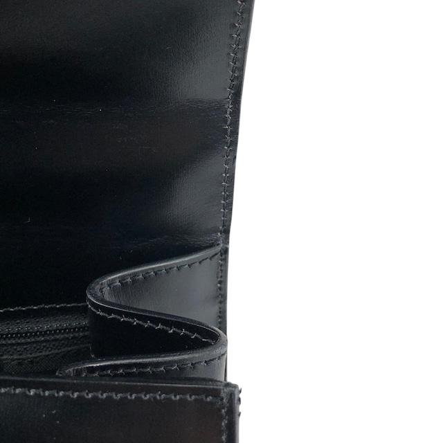 CELINE セリーヌ ハンドバッグ ブラック ガンチーニ マンテル レザー vintage ヴィンテージ オールド gpjwxc
