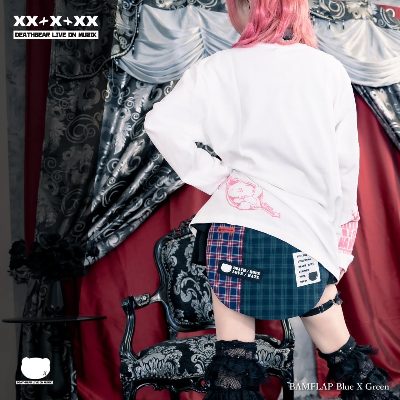 【SiX D】BAMFLAP bicolor check style