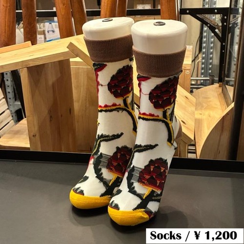 TOPANGA Socks Lady's Sheer art socks Horsetail　シアーアートソックス　ホーステール　ブラウン　シースルー　レディースソックス　靴下　ギフト　