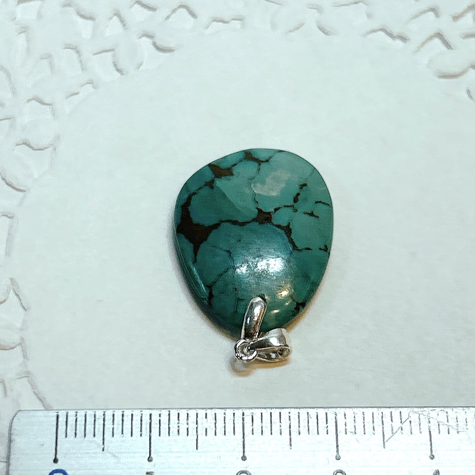 17945】トルコ石 ペンダント シルバー925 アクセサリー | クリスタル