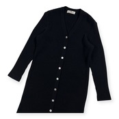 カシミヤ100% PIERRE BALMAIN ピエールバルマン ロング ニット カーディガン サイズ 40 /ブラック/レディース
