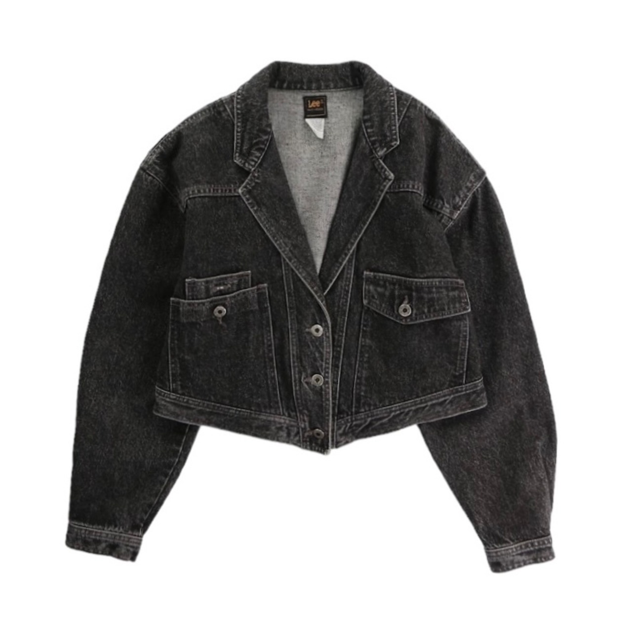 OTSU TOKYO】1980s short length Lee black denim jacket -2079- | cv