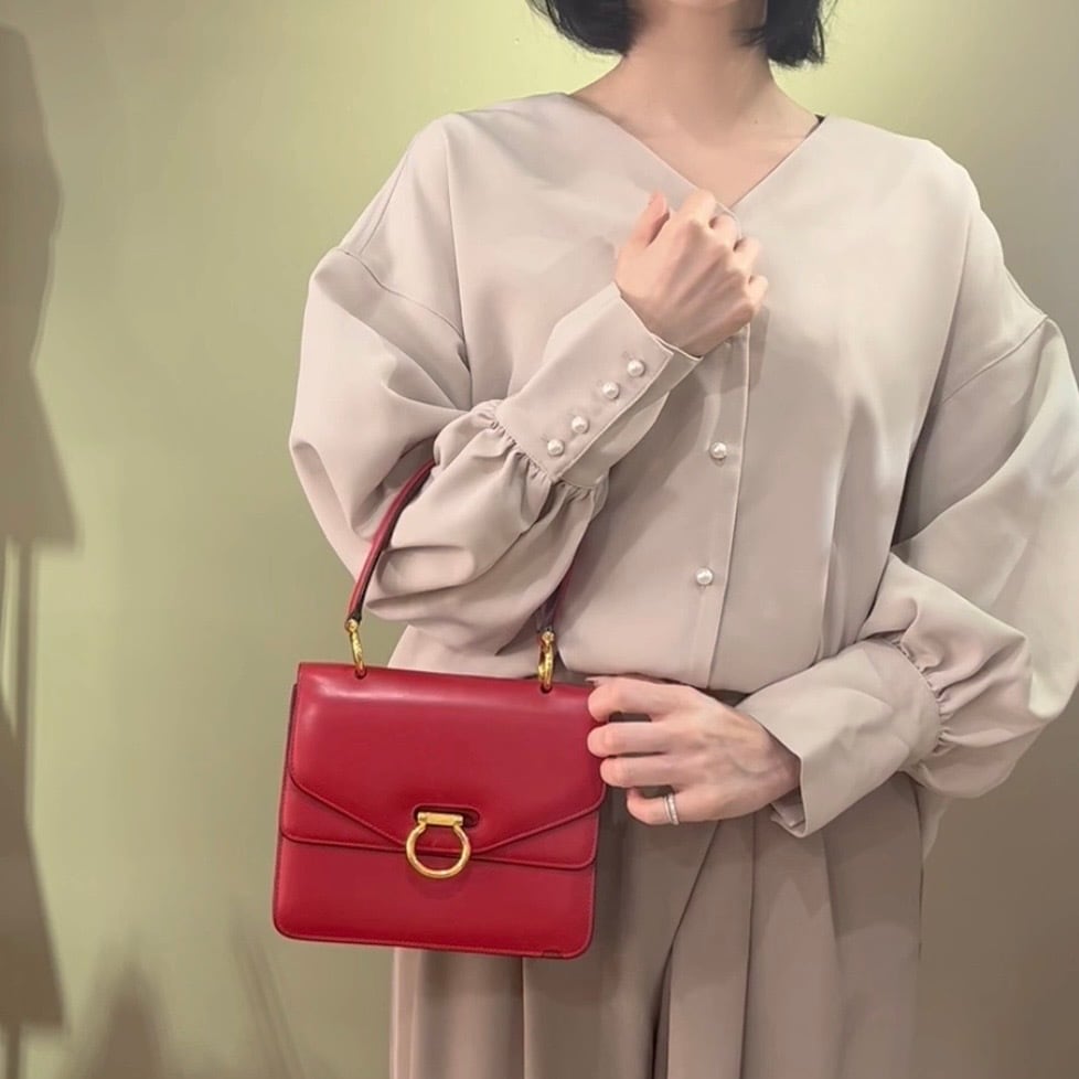 CELINE】2259 セリーヌヴィンテージ二重蓋 Wフラップ レザー