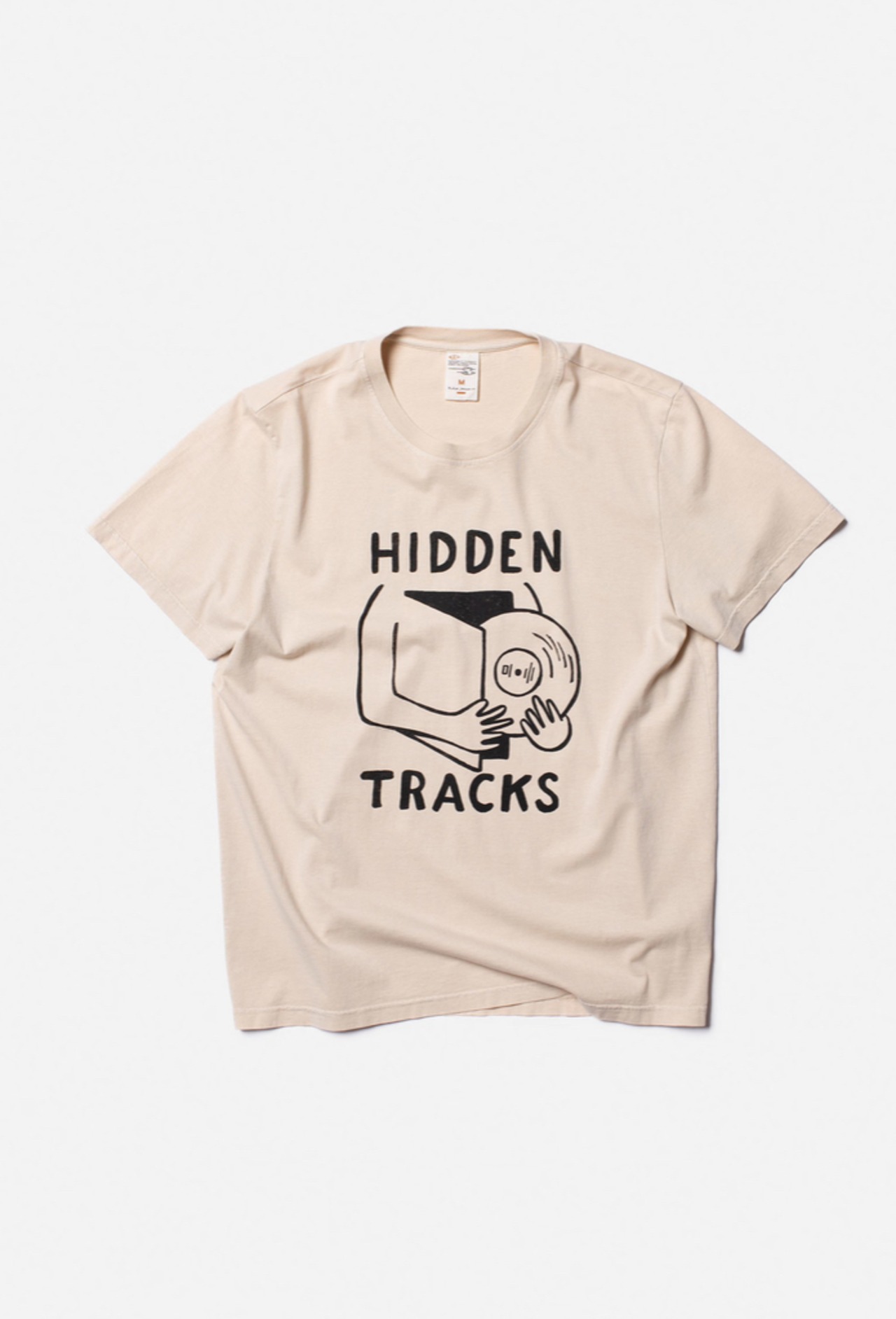 Nudie jeans 2023spring collection ヌーディージーンズ Roy Hidden Tracks Cream 半袖TEEシャツ