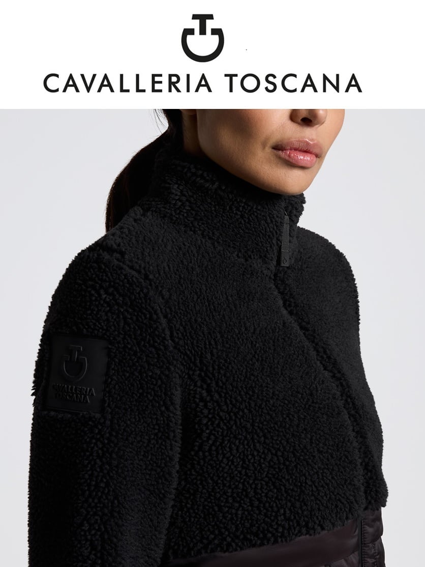 【未使用】CAVALLERIA TOSCANA カヴァレリア トスカーナ Piumino ダウン ジャケット M ブラック レディース 乗馬 馬術 ad60523cf10242a6748c6059cbc97b