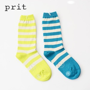 prit [プリット] リネンボーダーソックス [P01460] ボーダーソックス・靴下・リネンソックス・LADY'S [2024SS]