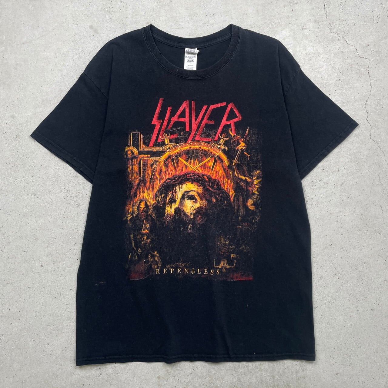 SLAYER スレイヤー REPENTLESS 両面プリント バンドTシャツ メンズL