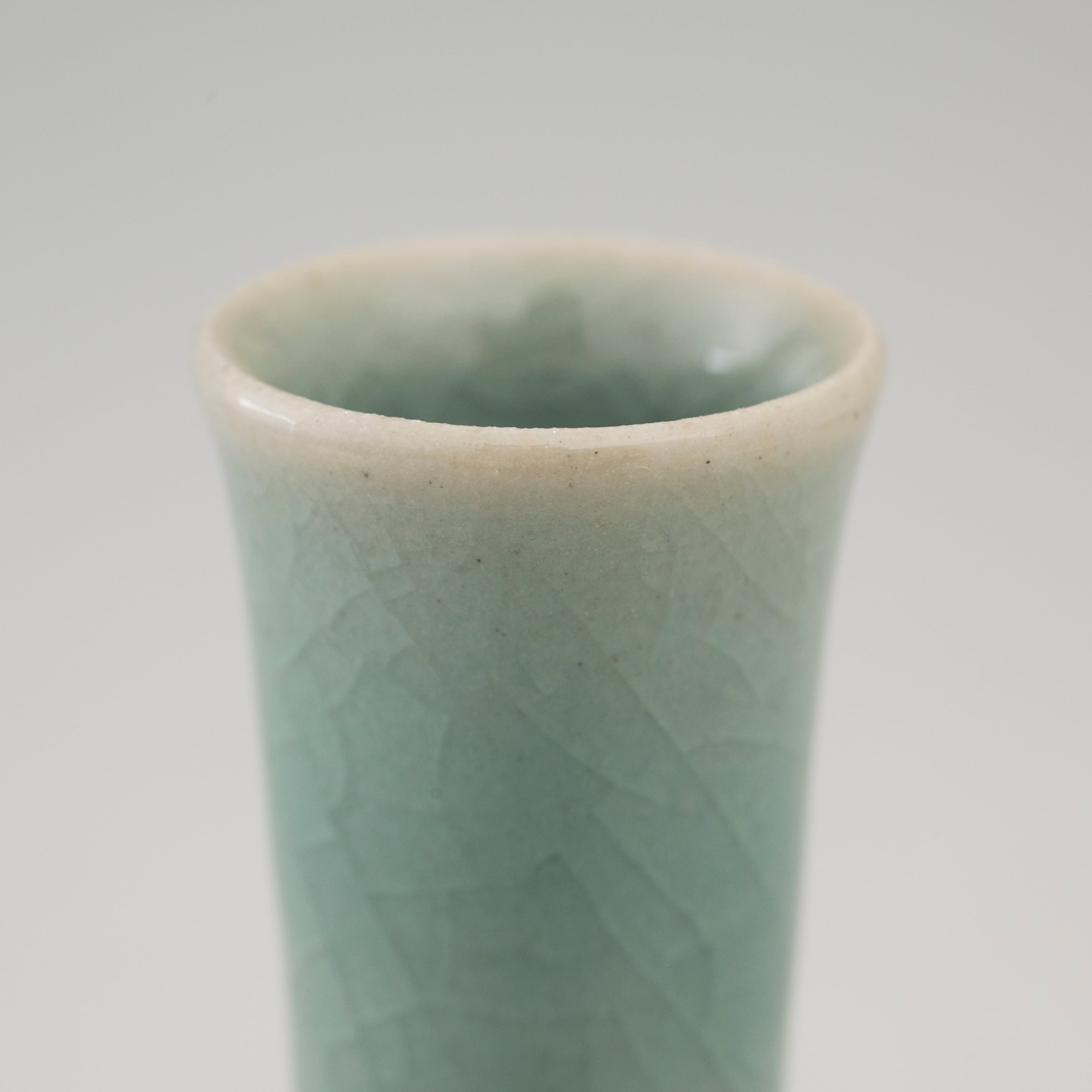 雲鶴青磁 象嵌青磁 池泉窯 池彰根 雲鶴 花瓶 花器 花入 徳利形花器 共