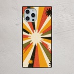 iPhoneケース サイケデリック 放射柄｜60s 70s ヴィンテージ風 RETRO012