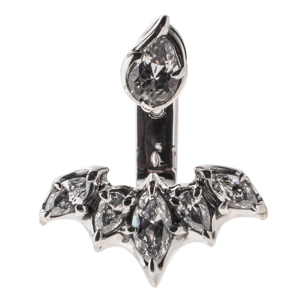 ルシファーイヤージャケットピアス(クリアー） 片耳用 ACE0159 Lucifer