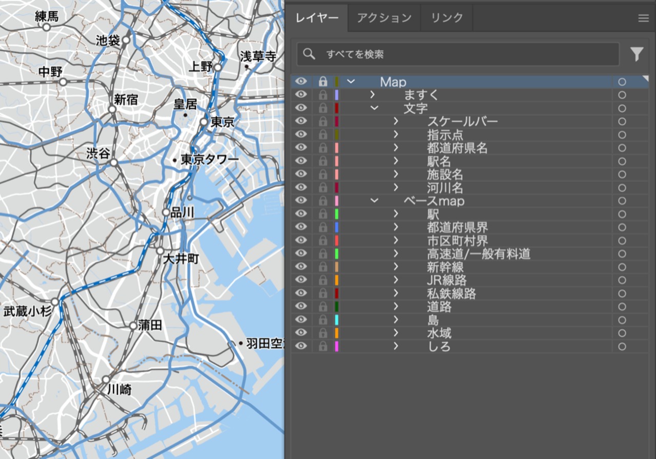 東京都地図 イラストレーターデータ(eps) | 地図素材を 東京都地図 イラストレーターデータ(eps) | 地図素材を