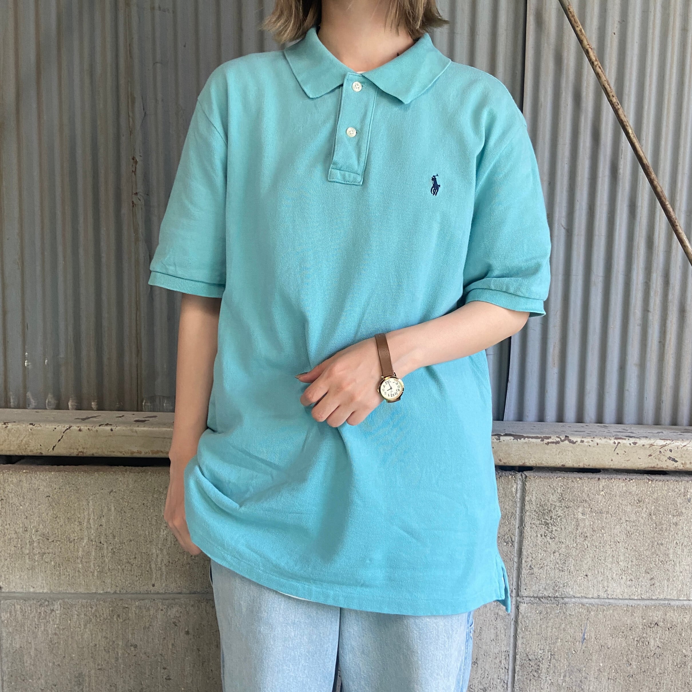 Polo Ralph Lauren ラルフローレン 鹿の子 ポロシャツ メンズM相当 