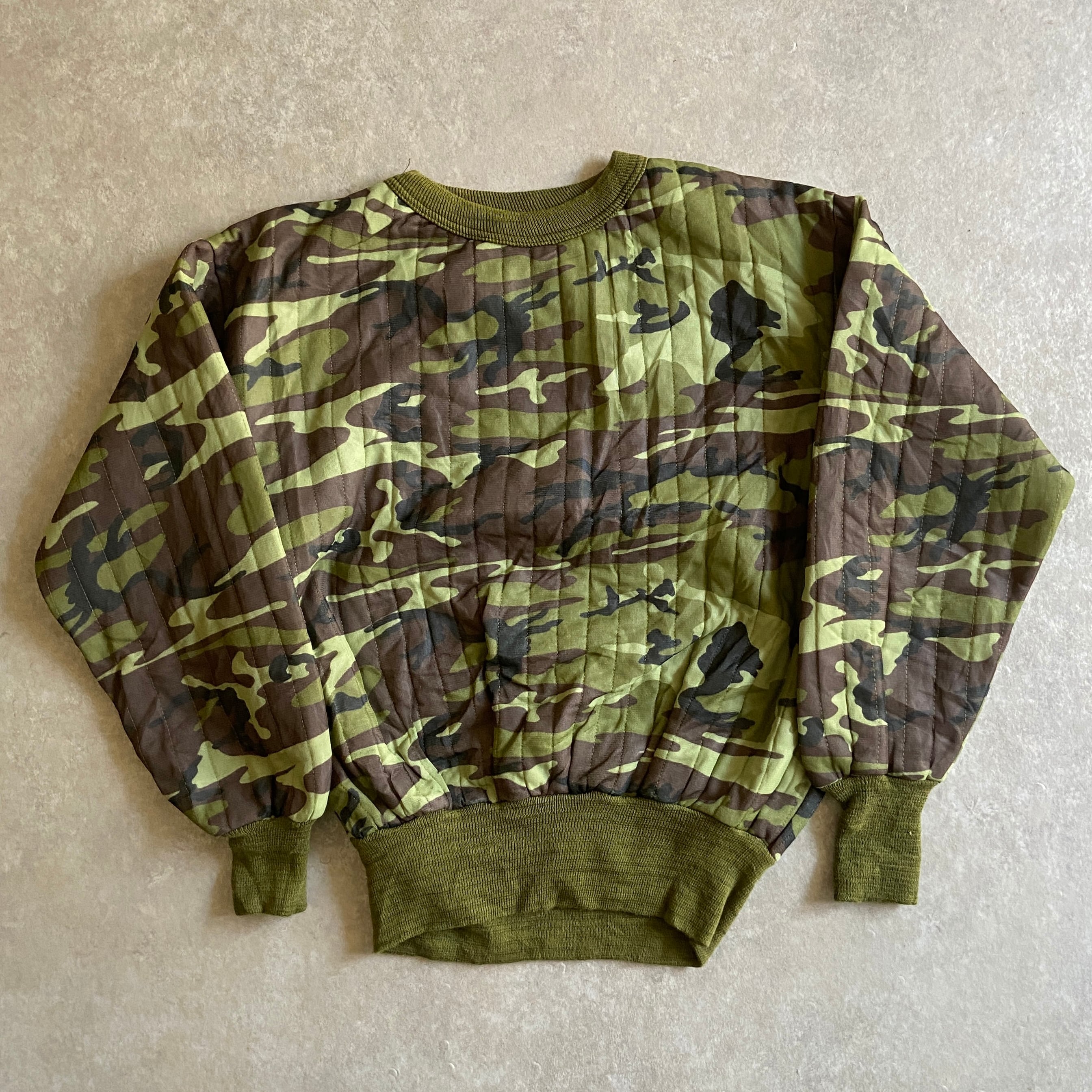 1970s U.S.ARMY Quilting Camo Sweatshirt M位 H881
