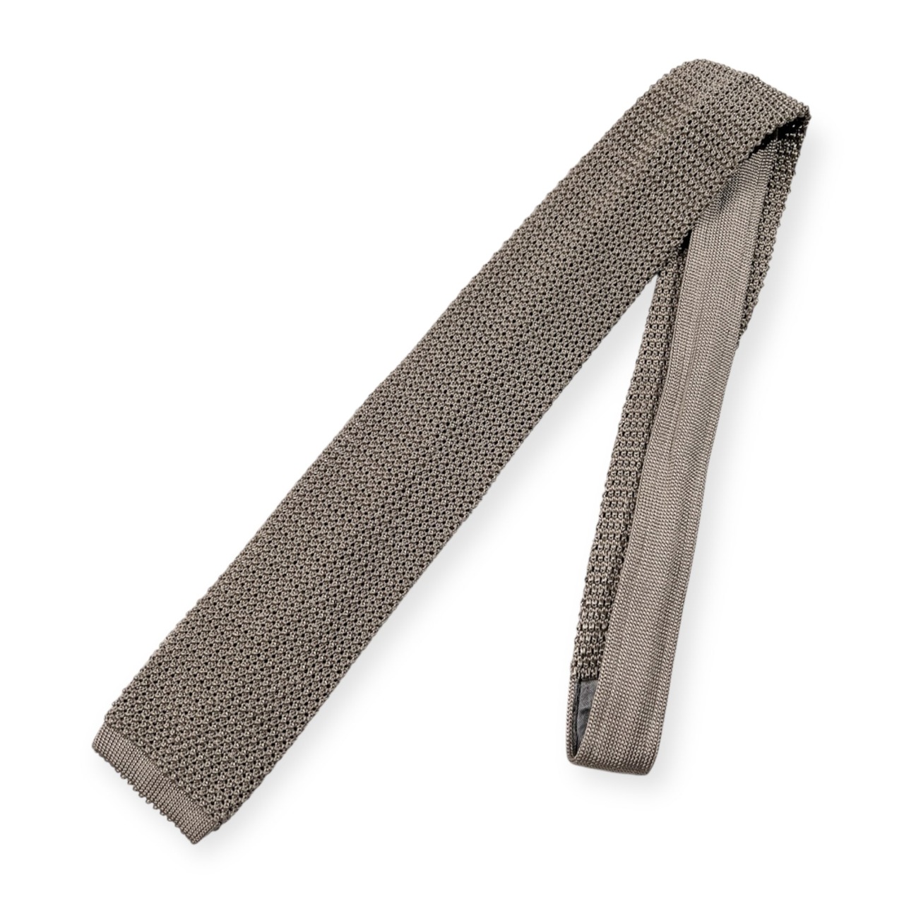 Paul Stuart ポールスチュアート ニット ネクタイ ニットタイ /ライトグレー系/アイビー トラッド