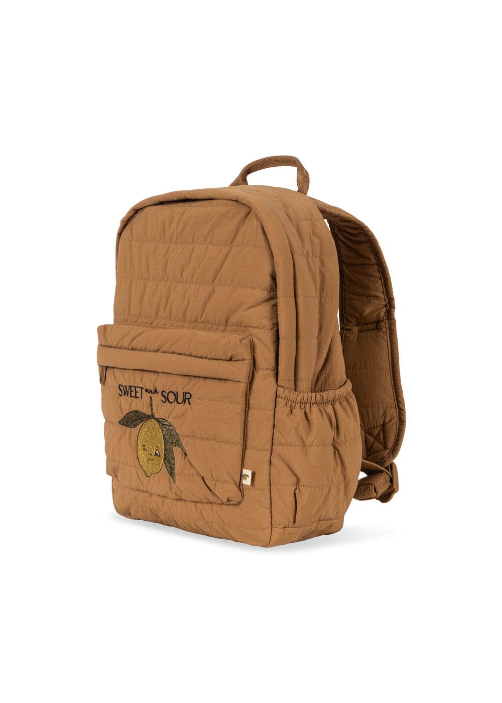 最終値下げ【新品】doracoluv10ポケットリュック（ベージュ・ブラウン） JUNO QUILTED BACKPACK MIDI TOBACCO BROWN【Konges Sloejd