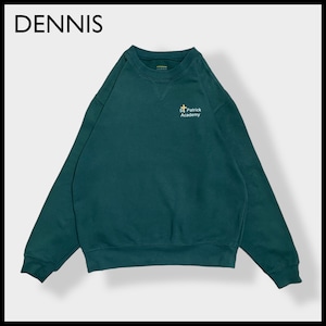 【DENNIS】St. Patrick Academy ワンポイントロゴ スウェット トレーナー プルオーバー ディープグリーン セントパトリックアカデミー カトリック M US古着