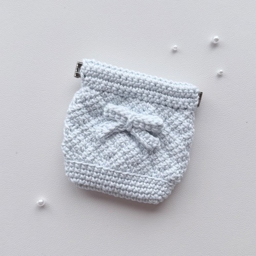 Snap Pouch   ྀི Ribbon Edition〈 Mist Blue 〉