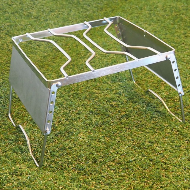 ノーブランド クッカースタンド 大型 高さ5段階調節可能 キャンプ 五徳 ゴトク キャンプ用品 キャンプギア