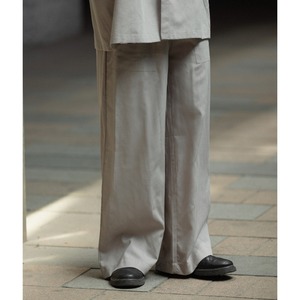 GRAYTONE ルーズストレート クリアパンツ a-0912