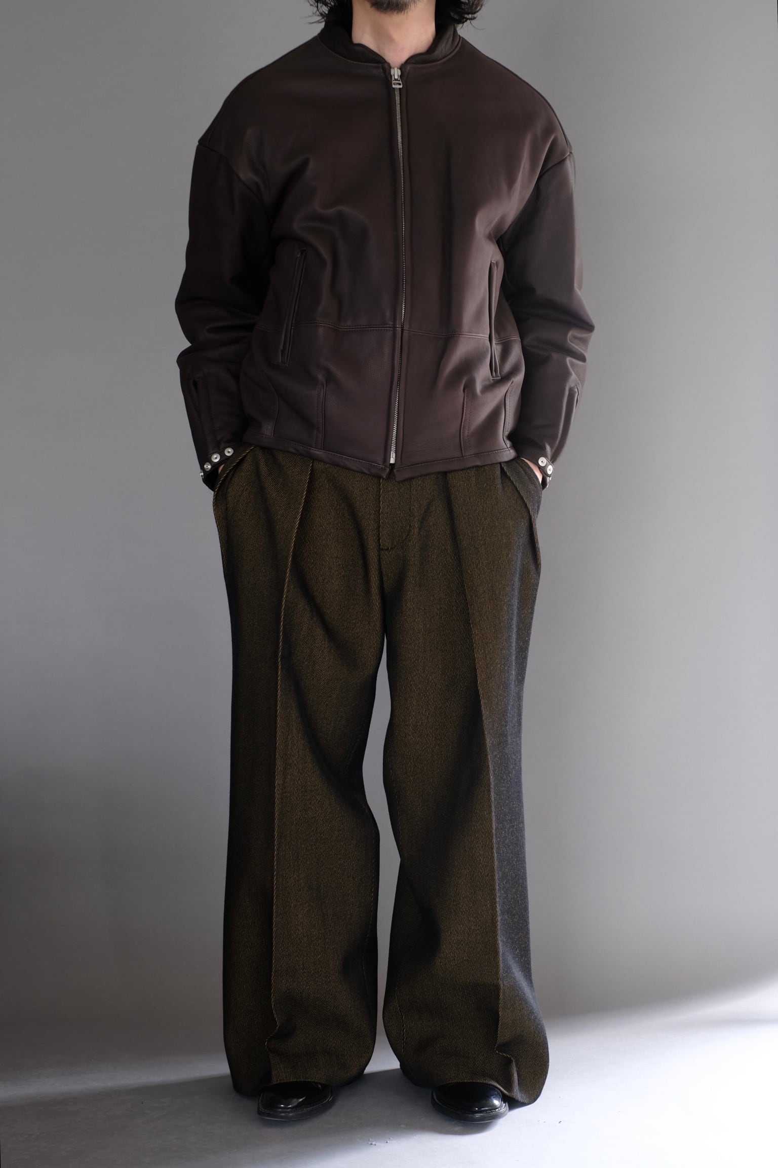 OMAR AFRIDI / PADDED LEATHER BLOUSON | LIVING OMAR AFRIDI / PADDED LEATHER BLOUSON | LIVING