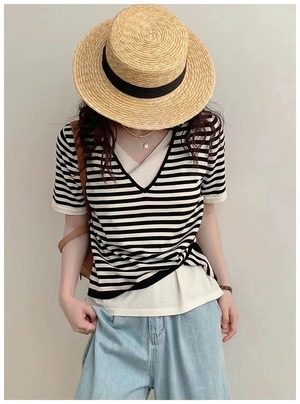 レイヤードトップス　AJ111-9010