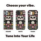 受注生産 iPhoneケース フクロウと花のフォークアート｜動物モチーフ PSYF027A