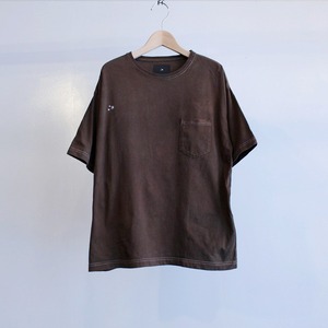 Garage.U.W HSKWKF ORGANIC DYED COFFEE(珈琲染め)TEE コーヒーブラウン S28