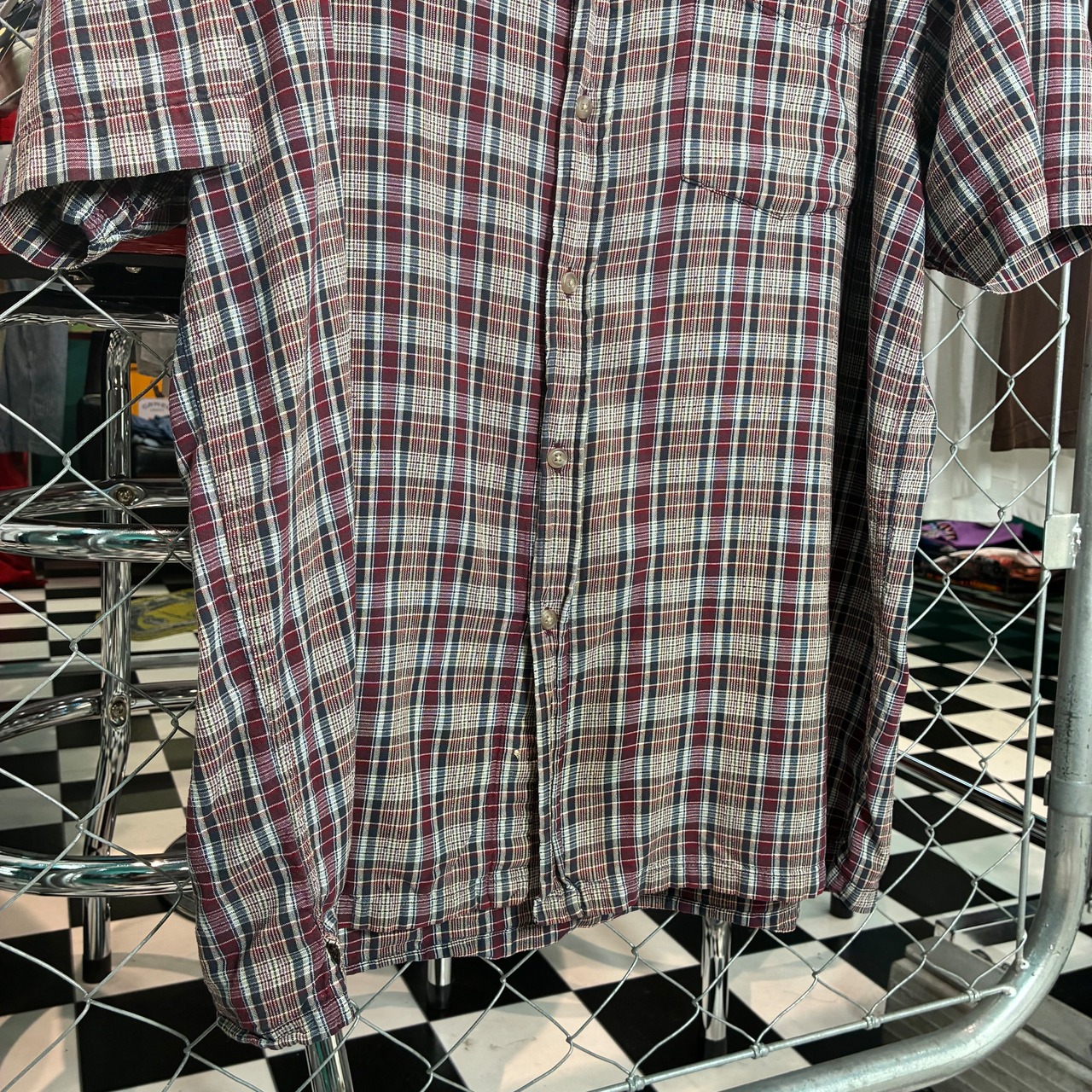 00s GAP 半袖チェックシャツ コットン ギャップ