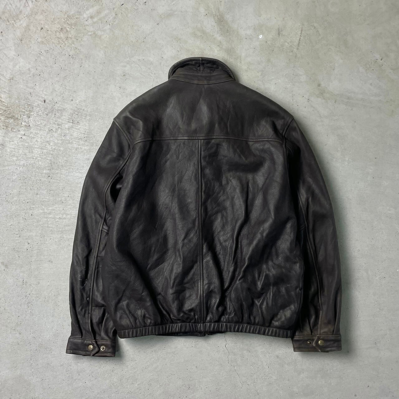 00年代 Columbia コロンビア シングルレザージャケット メンズL 古着 