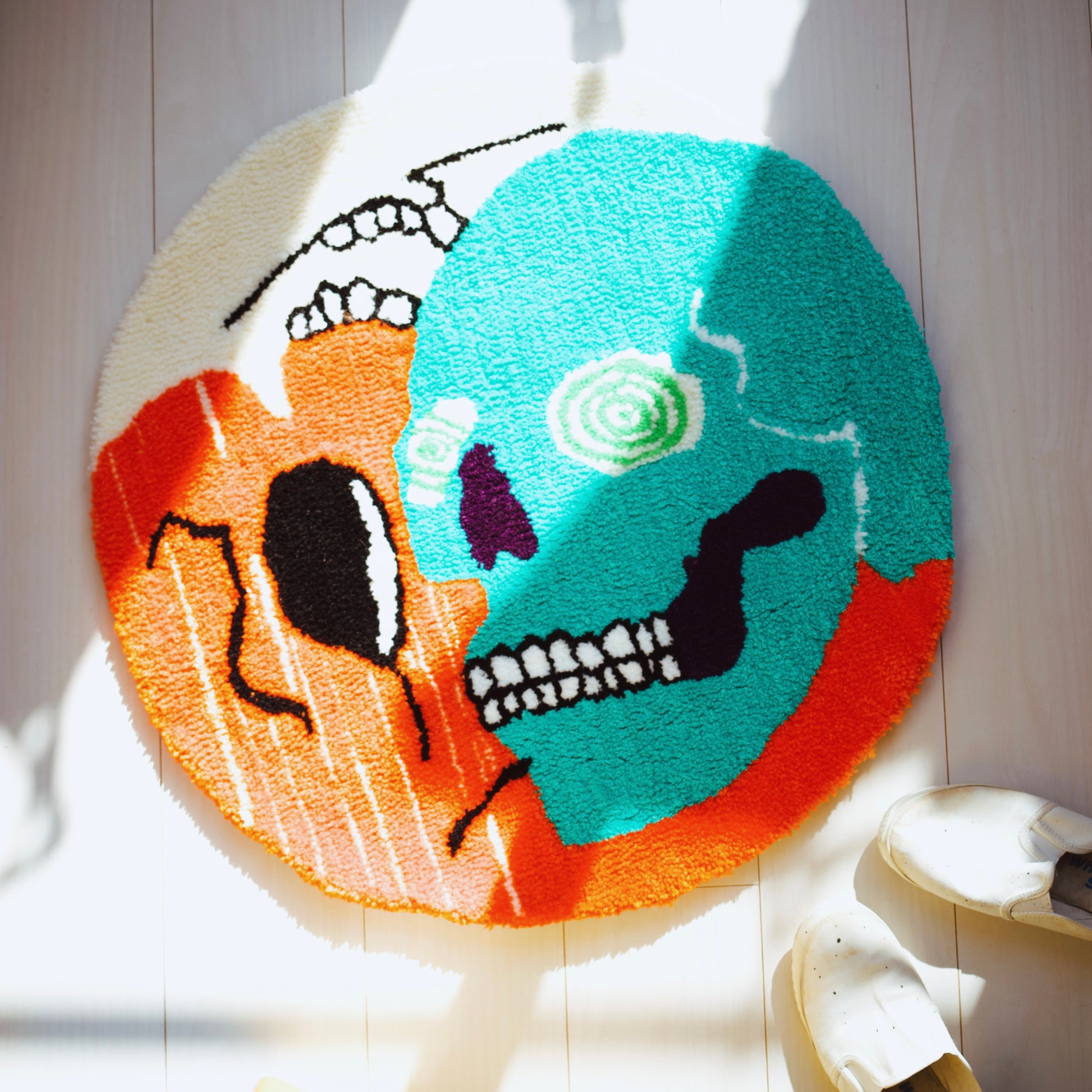 skeleton（tropical） | 撚り道ラグ ハンドメイドのラグ屋の通販